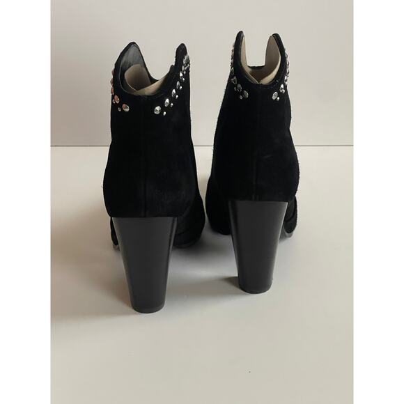 NINE WEST Sera Suede Dress Booties Black Size 8 - Picture 6 of 11